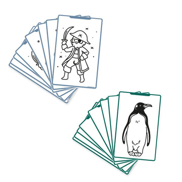 Refill voor Kidydraw Mini tekentablet - Animals Around the World & Oceans and Pirates